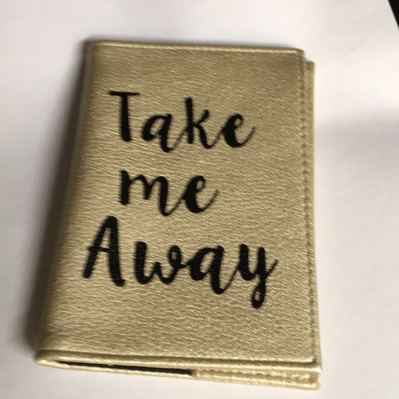 Other - Take me away gold Passport holder